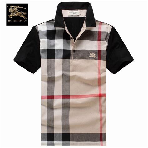 mens solid burberry polo|Burberry men's polo outlet.